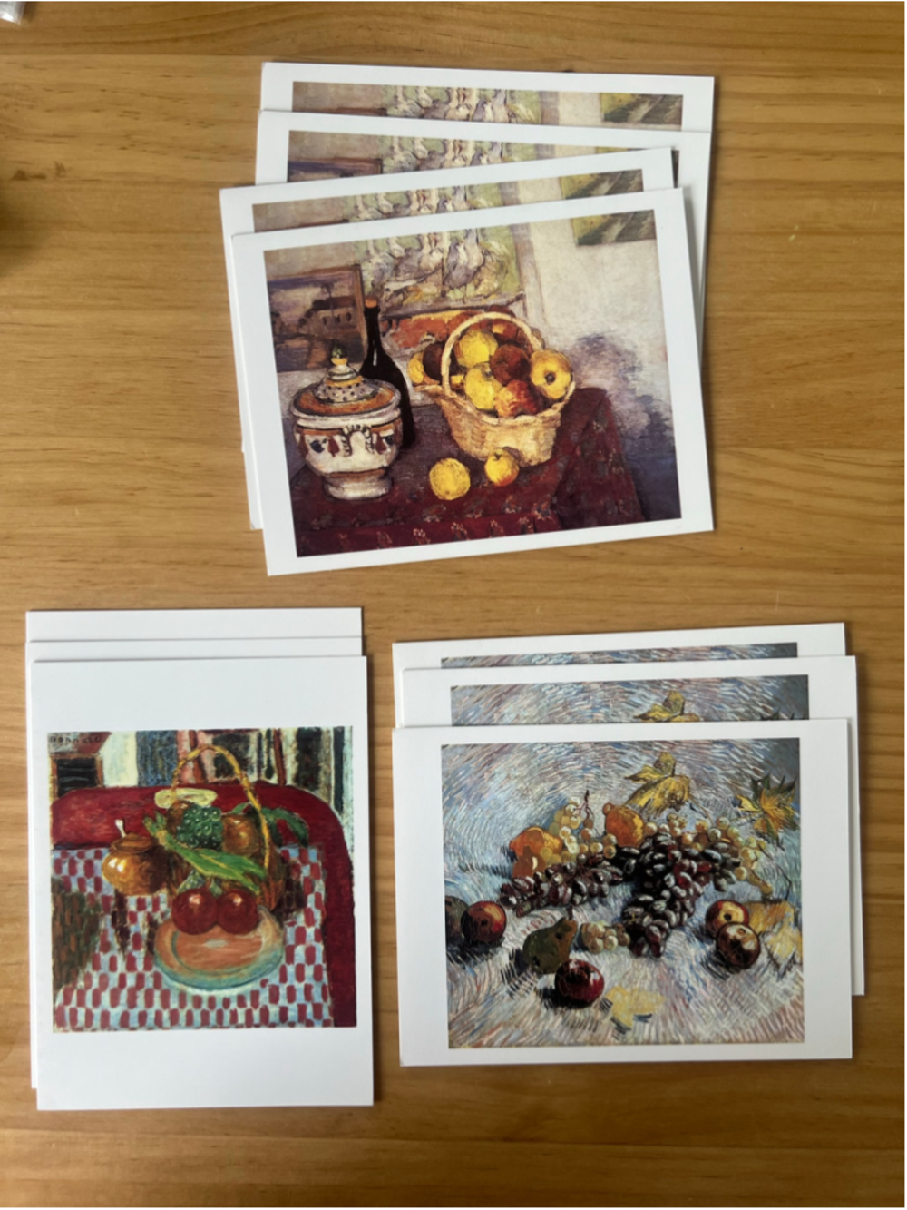 Vintage 1997 Galison Art Institute Recipe Note Cards Cezanne Bonnard Van Gogh Lo